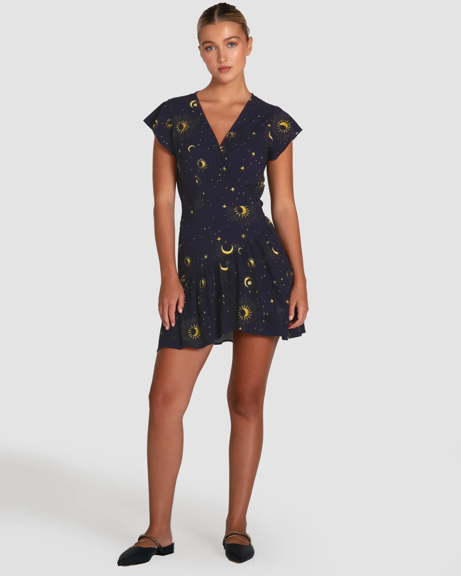 Belle & Bloom Mini Dresses | Mini Dresses>Love Shack Mini Wrap Dress -