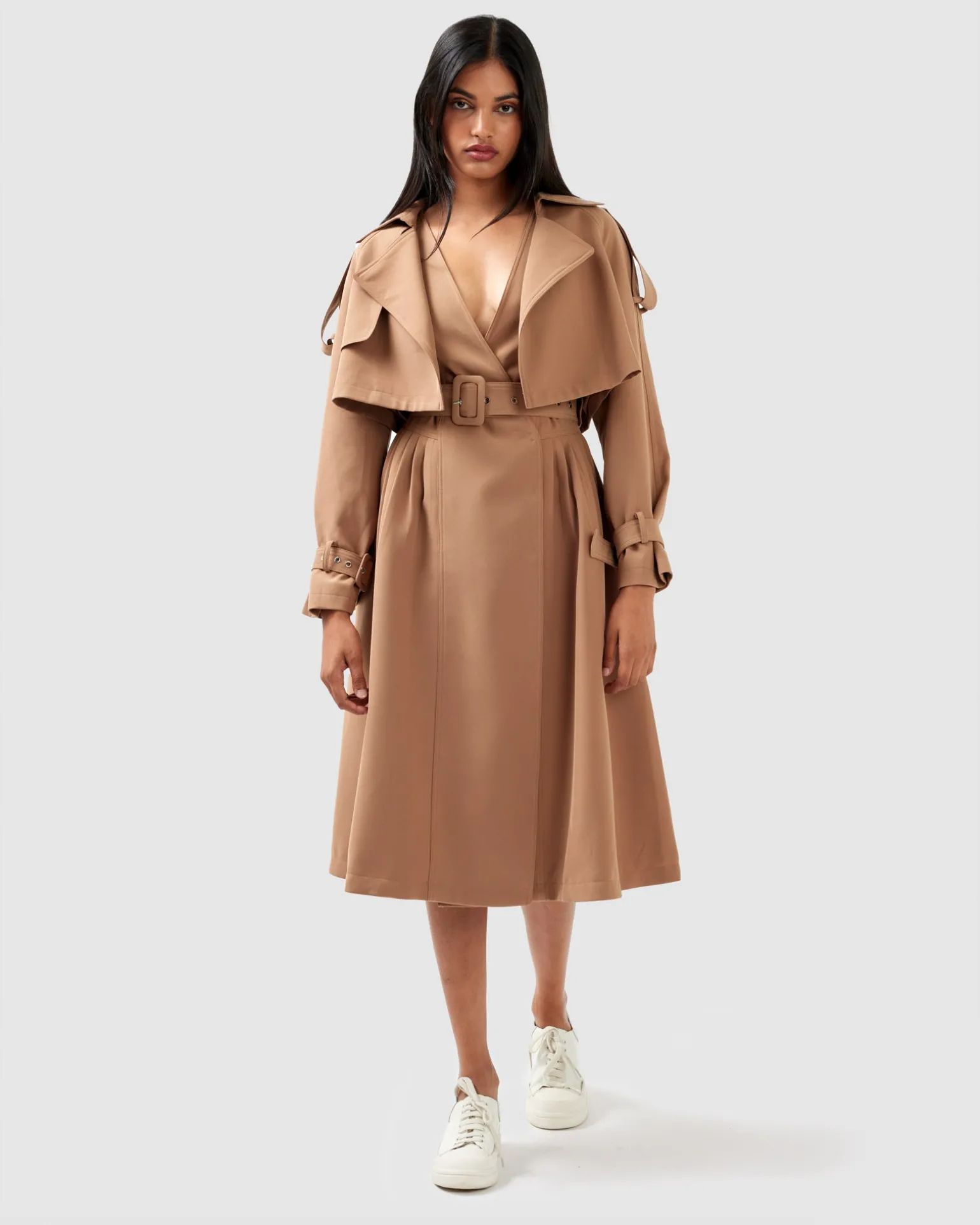 Belle & Bloom Trench Coats | Trench Coats>Manhattan Cropped Trench -