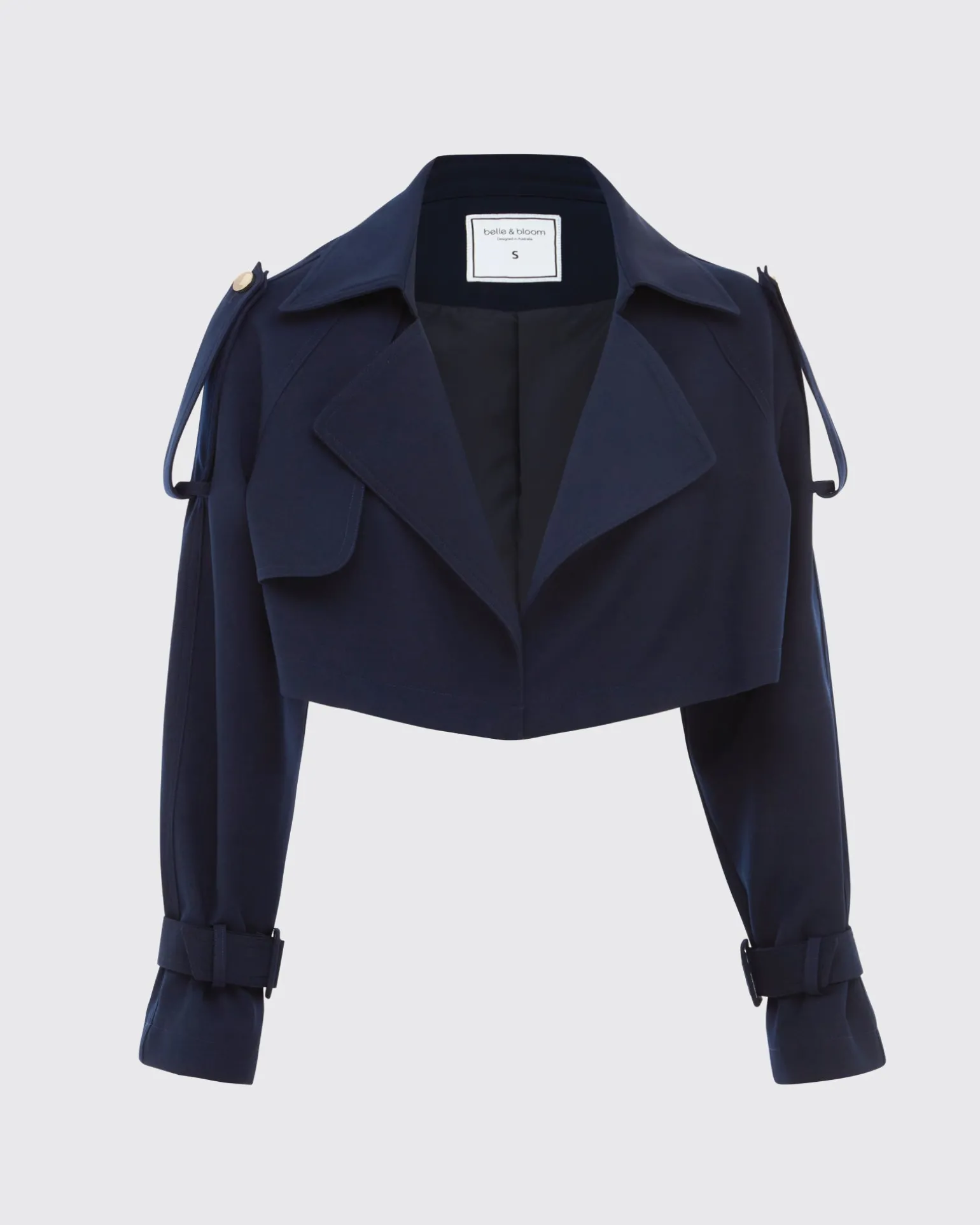 Belle & Bloom Trench Coats | Trench Coats>Manhattan Cropped Trench -