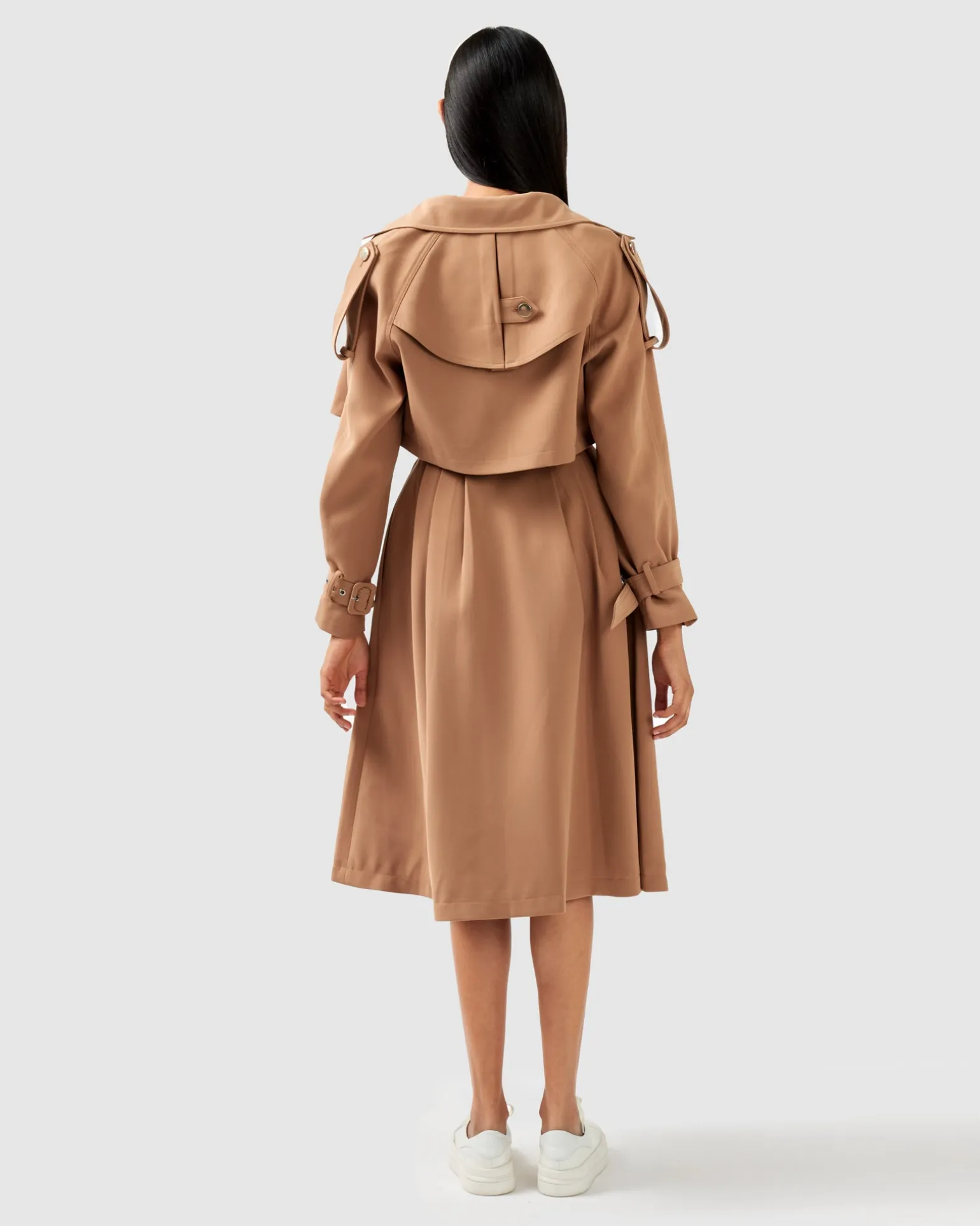 Belle & Bloom Trench Coats | Trench Coats>Manhattan Cropped Trench -