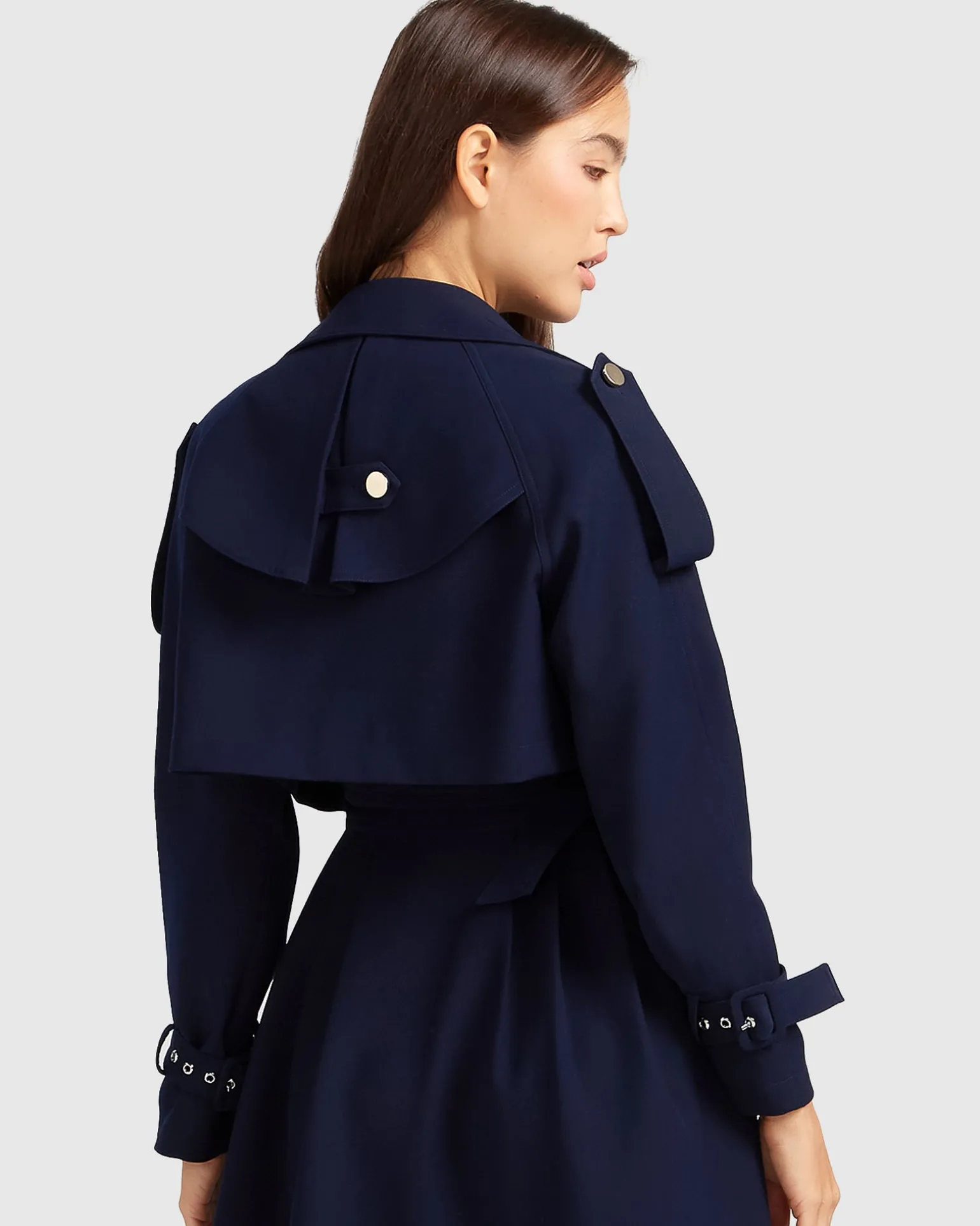 Belle & Bloom Trench Coats | Trench Coats>Manhattan Cropped Trench -