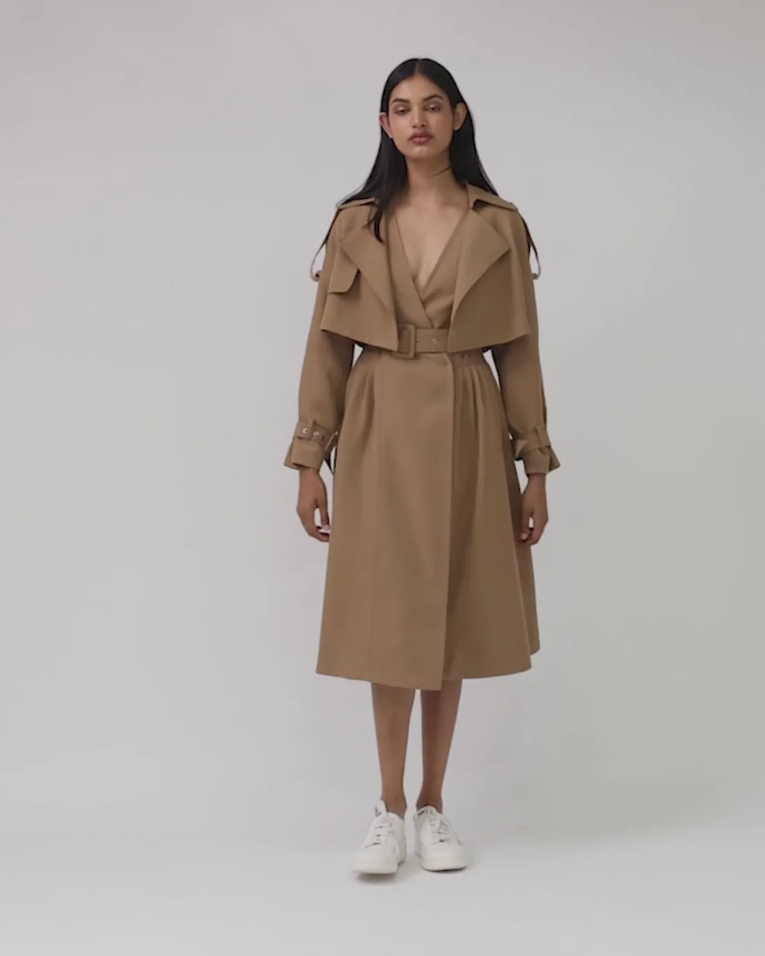 Belle & Bloom Trench Coats | Trench Coats>Manhattan Cropped Trench -