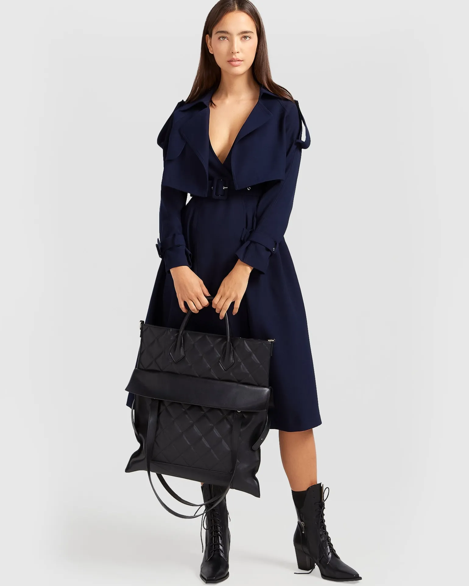 Belle & Bloom Trench Coats | Trench Coats>Manhattan Cropped Trench -
