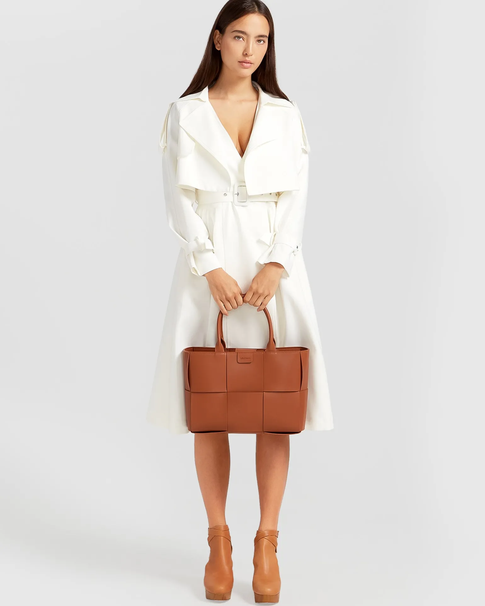 Belle & Bloom Trench Coats | Trench Coats>Manhattan Cropped Trench -
