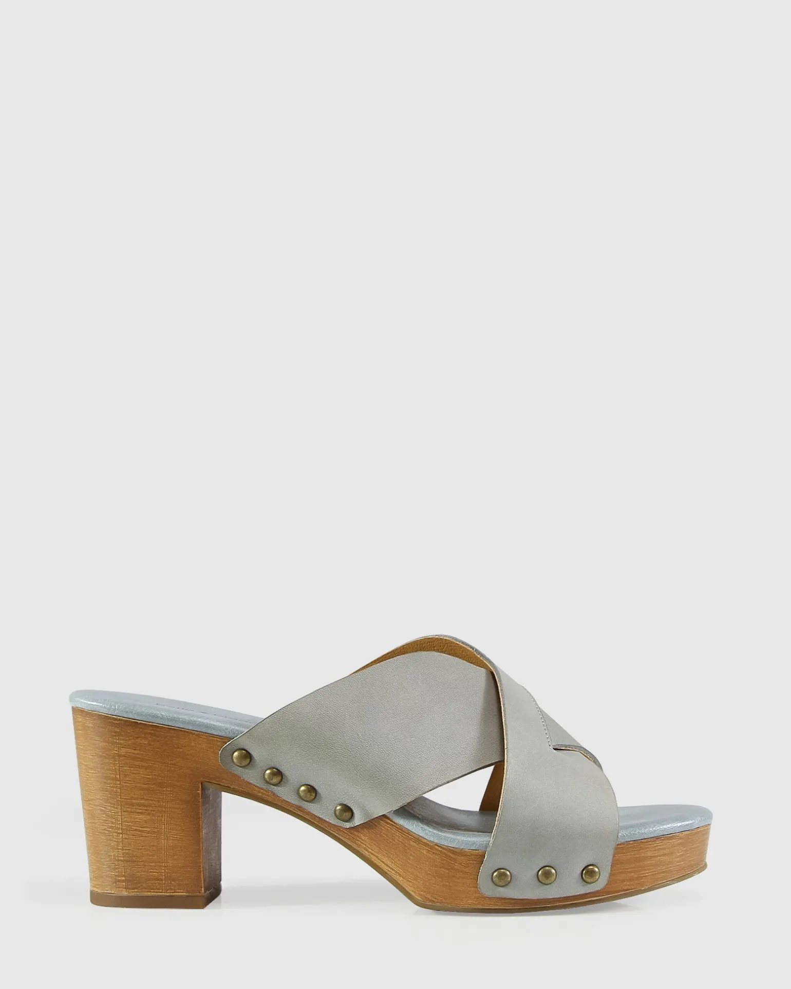 Belle & Bloom Heels>Midtown Clog Mule - Stonewash Blue