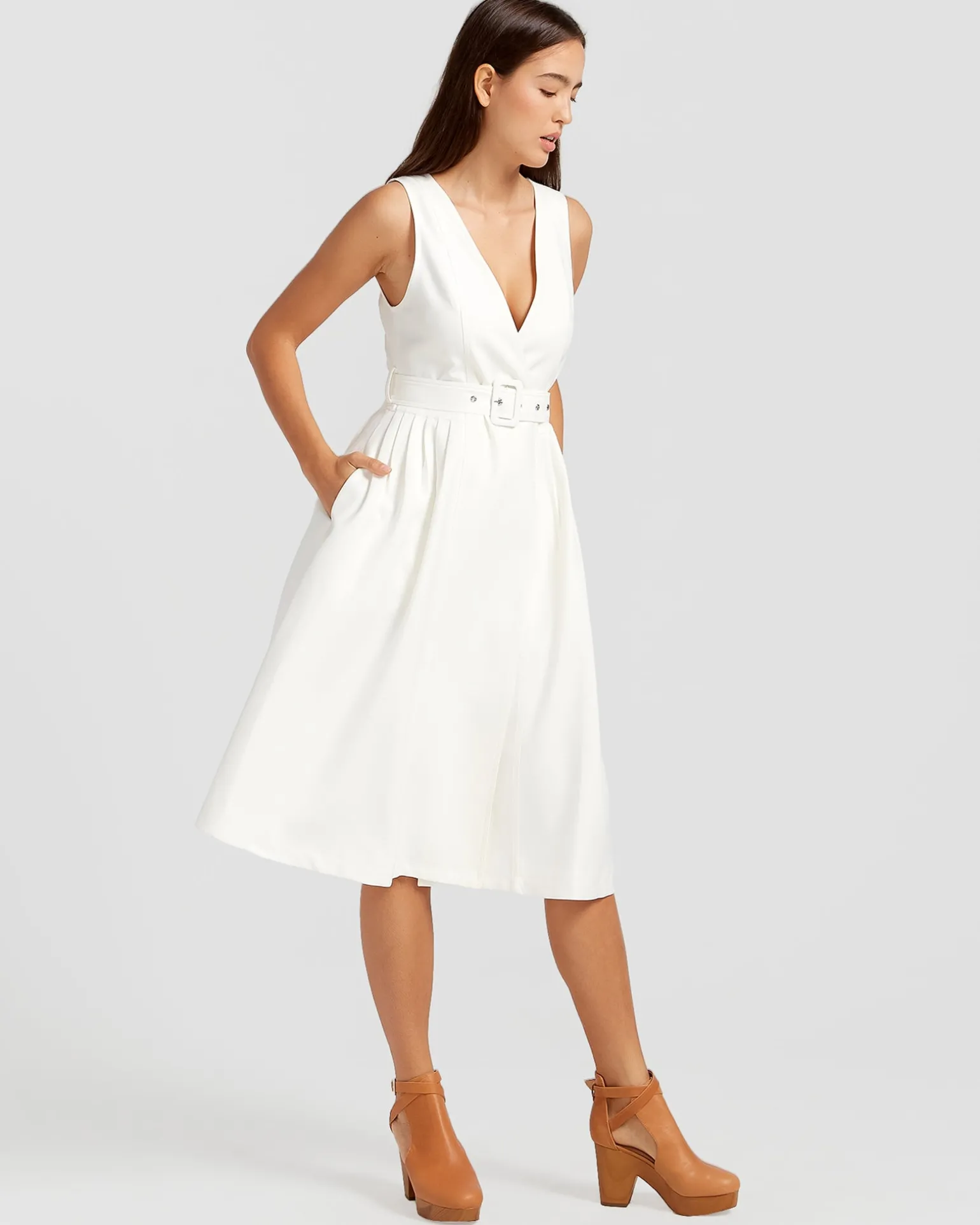 Belle & Bloom Midi Dresses | Midi Dresses>Miss Independence Midi Dress -