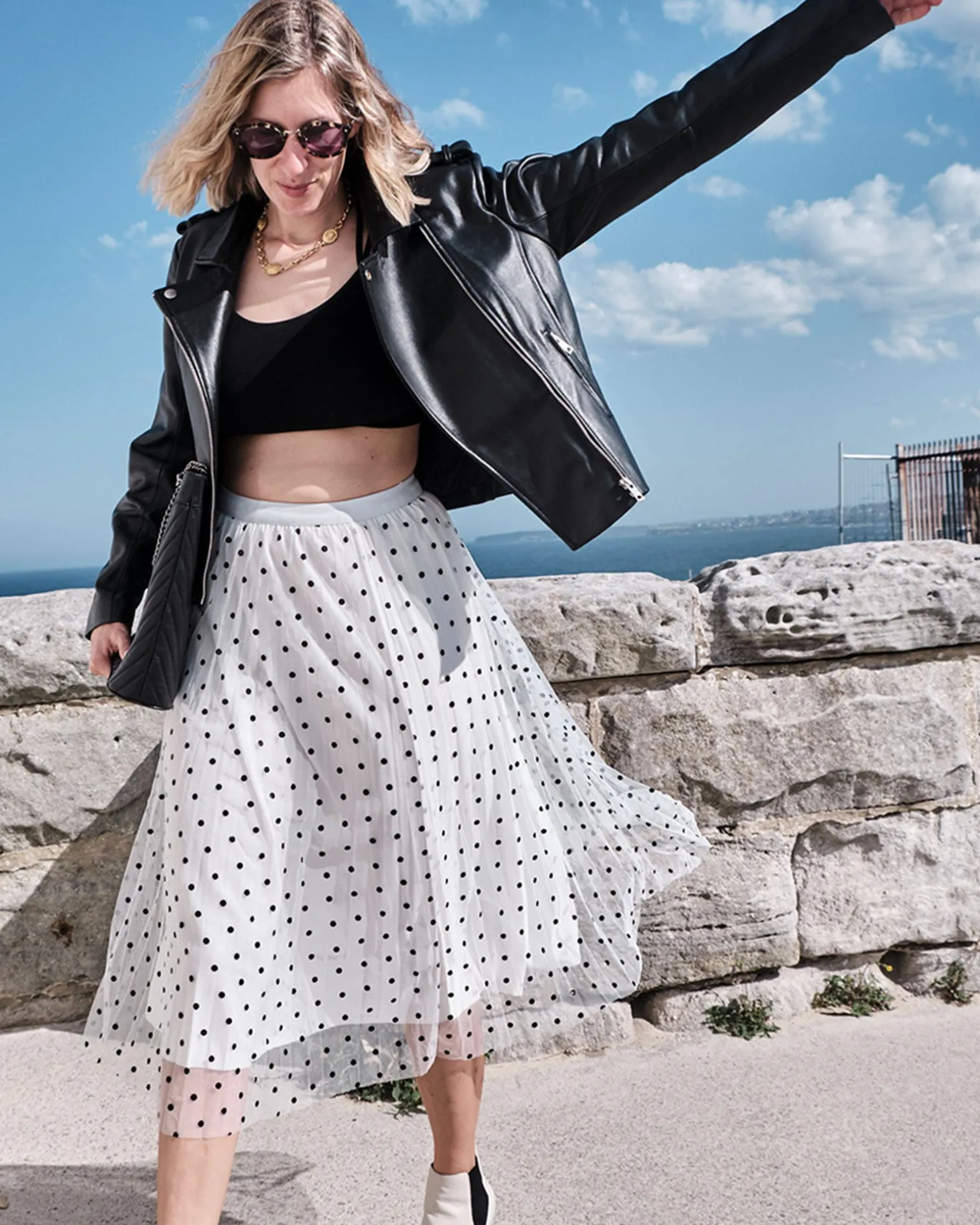 Belle & Bloom Skirts>Mixed Feeling Reversible Skirt -