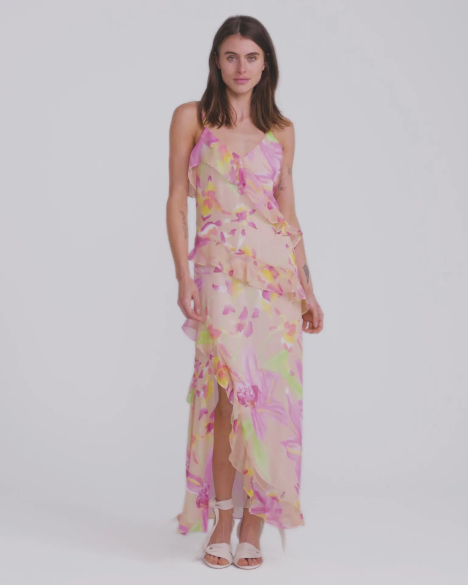 Belle & Bloom Maxi Dresses | Maxi Dresses>Ocean Eyes Limited Edition SILK Maxi Dress -
