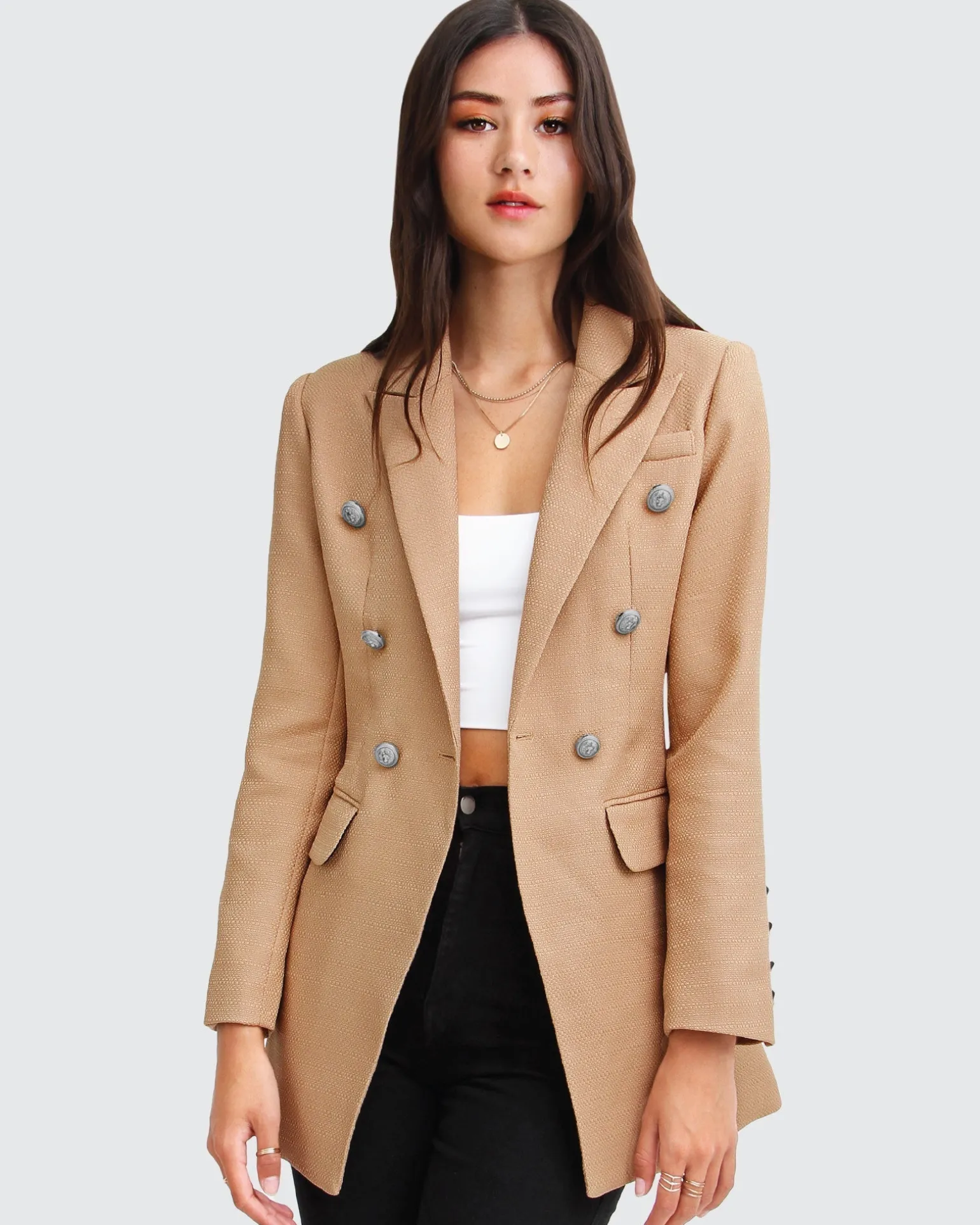 Belle & Bloom Blazers | Suits & Blazers>Princess Polina Textured Weave Blazer -