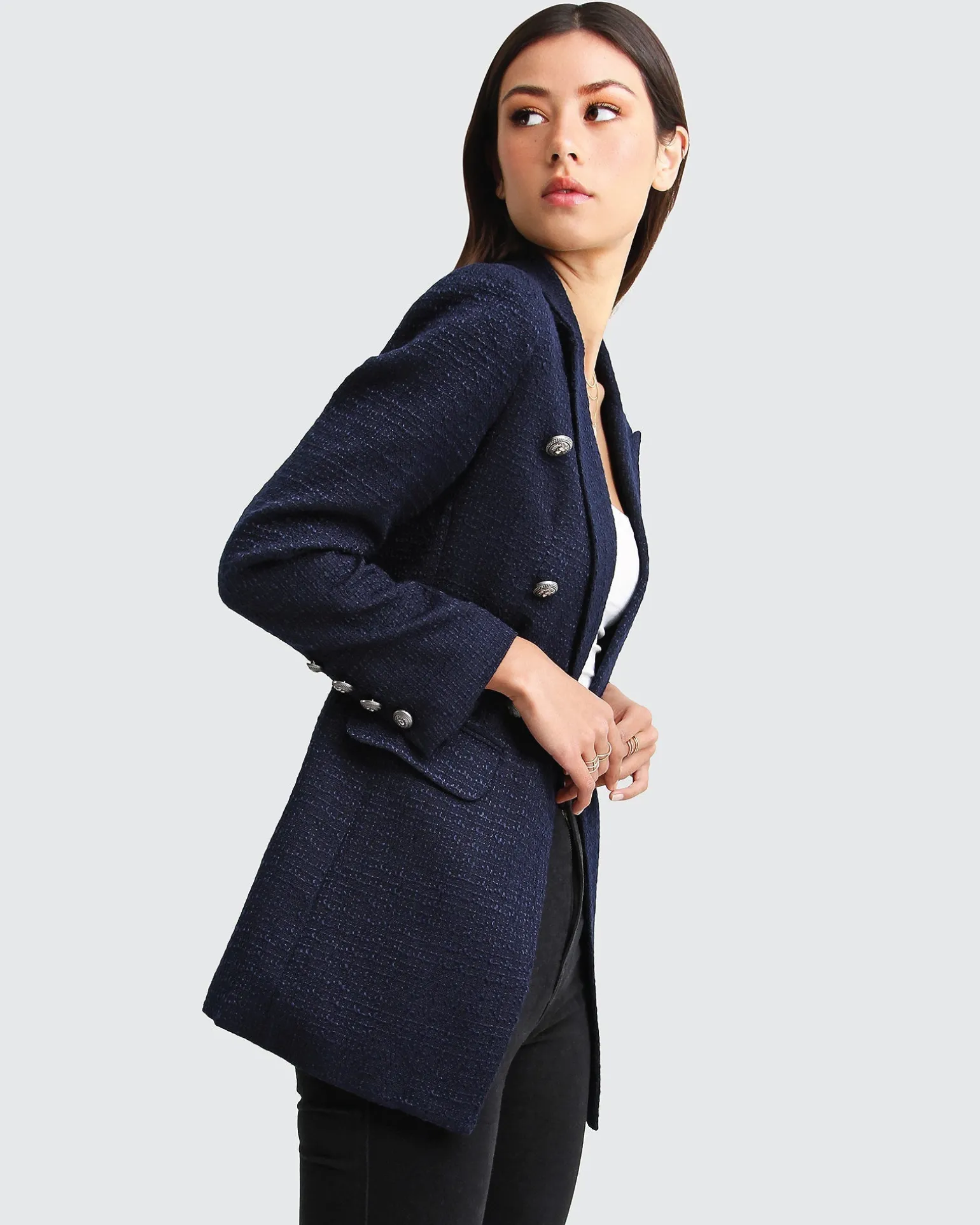 Belle & Bloom Blazers | Suits & Blazers>Princess Polina Textured Weave Blazer -