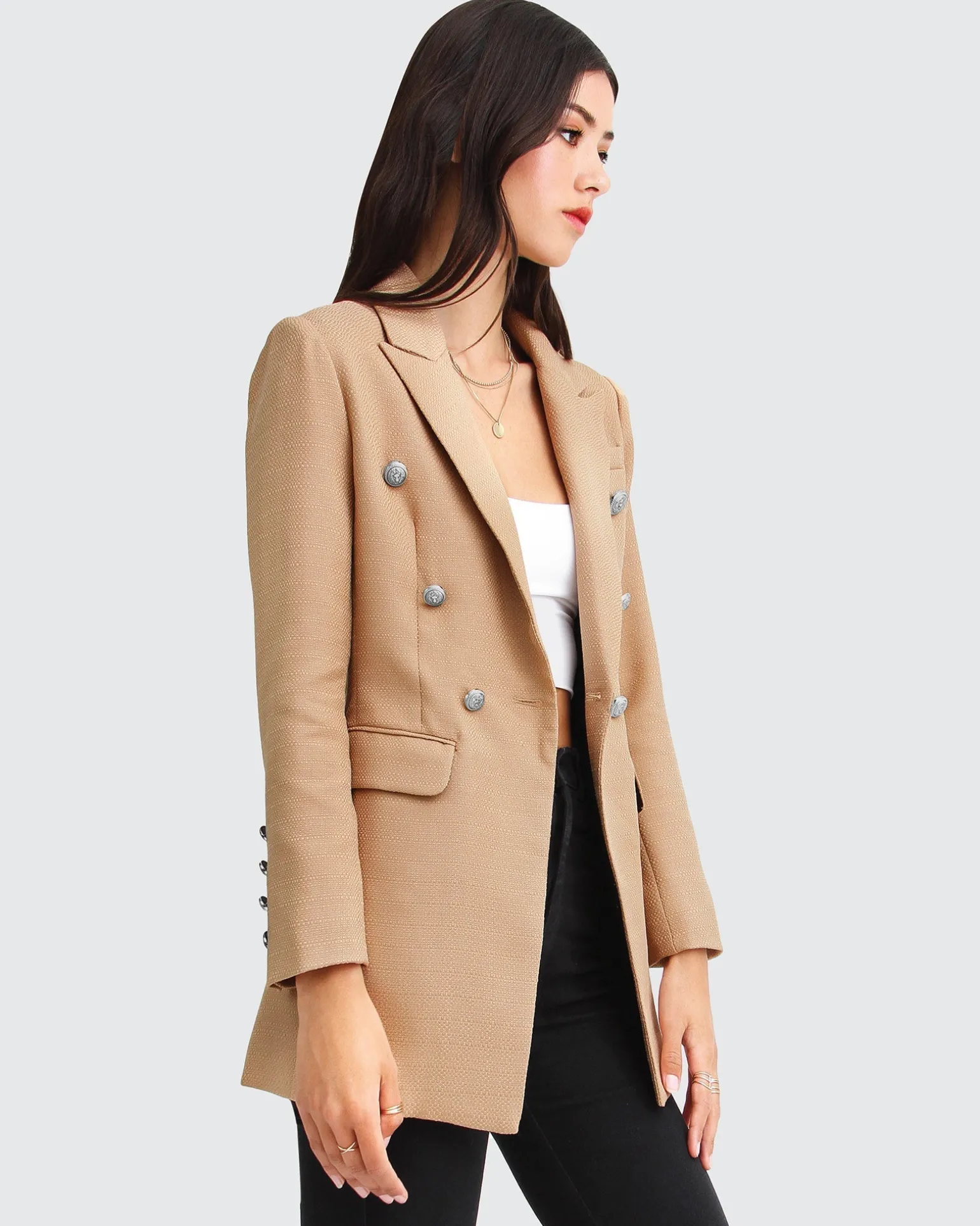 Belle & Bloom Blazers | Suits & Blazers>Princess Polina Textured Weave Blazer -