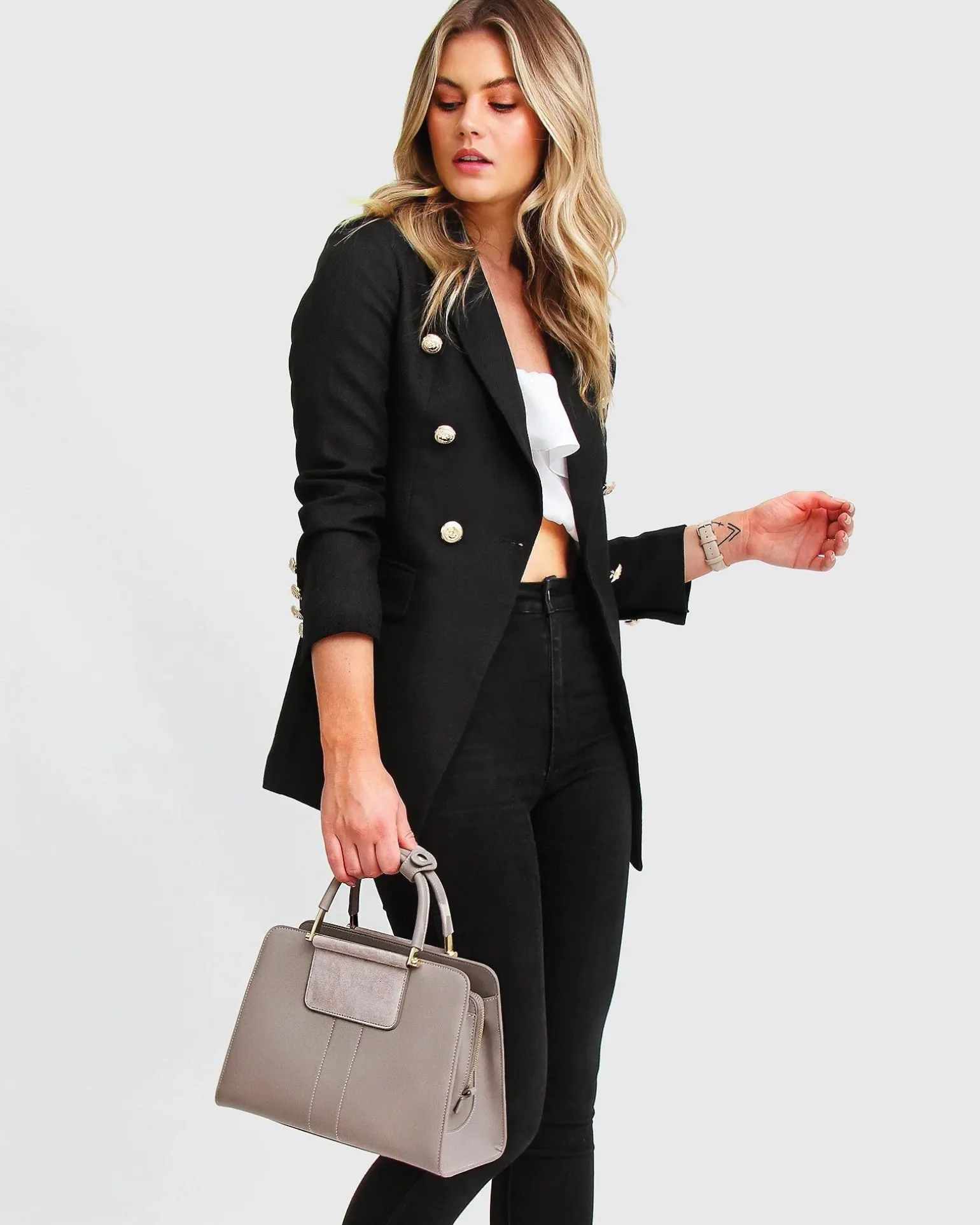 Belle & Bloom Blazers | Suits & Blazers>Princess Polina Textured Weave Blazer -