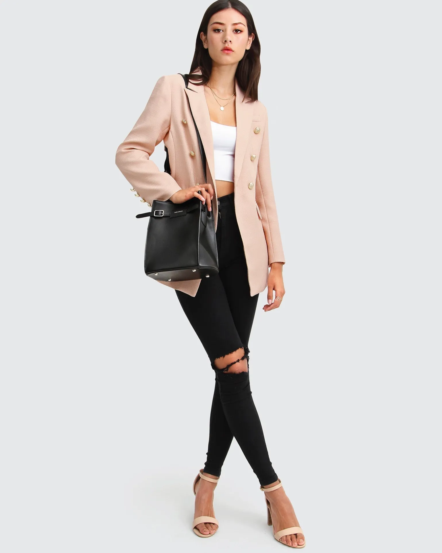 Belle & Bloom Blazers | Suits & Blazers>Princess Polina Textured Weave Blazer -