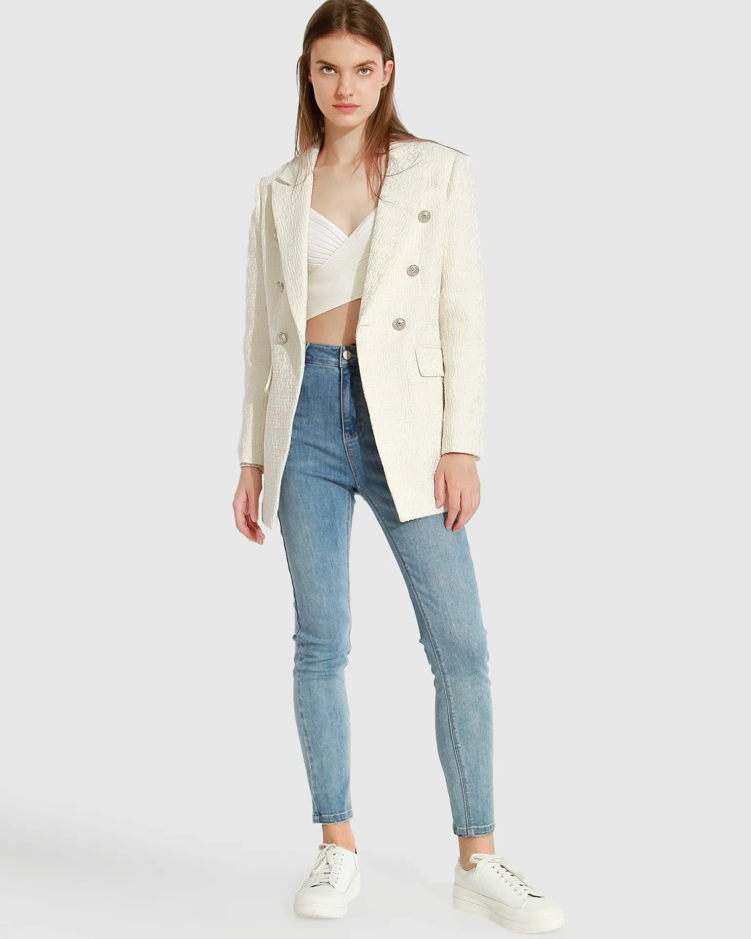Belle & Bloom Blazers | Suits & Blazers>Princess Polina Tweed Blazer -