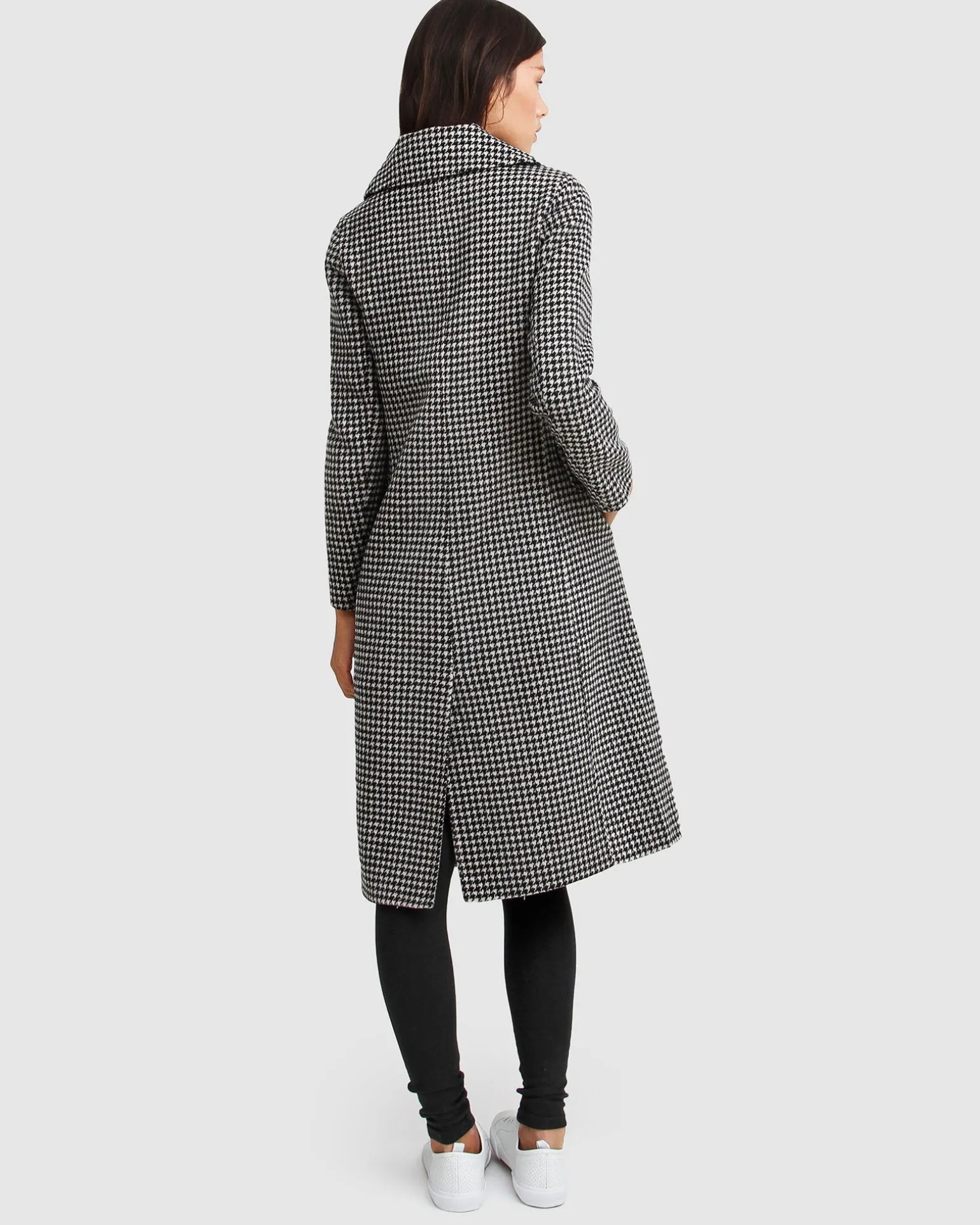 Belle & Bloom Wool Coats | Wool Coats>Save My Love Wool Coat - Black & White Check