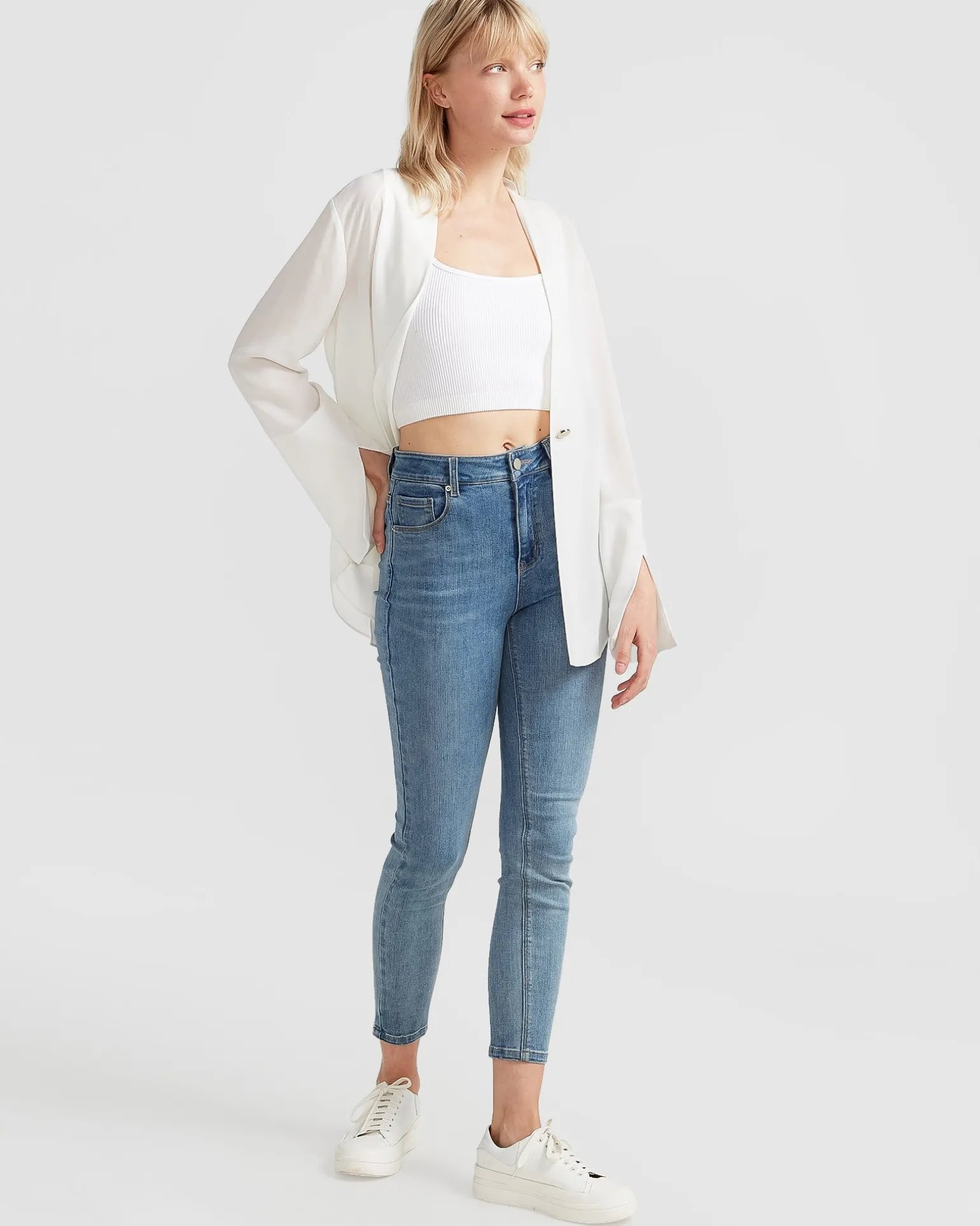 Belle & Bloom Blazers | Suits & Blazers>Sheer Genius Lightweight Blazer -