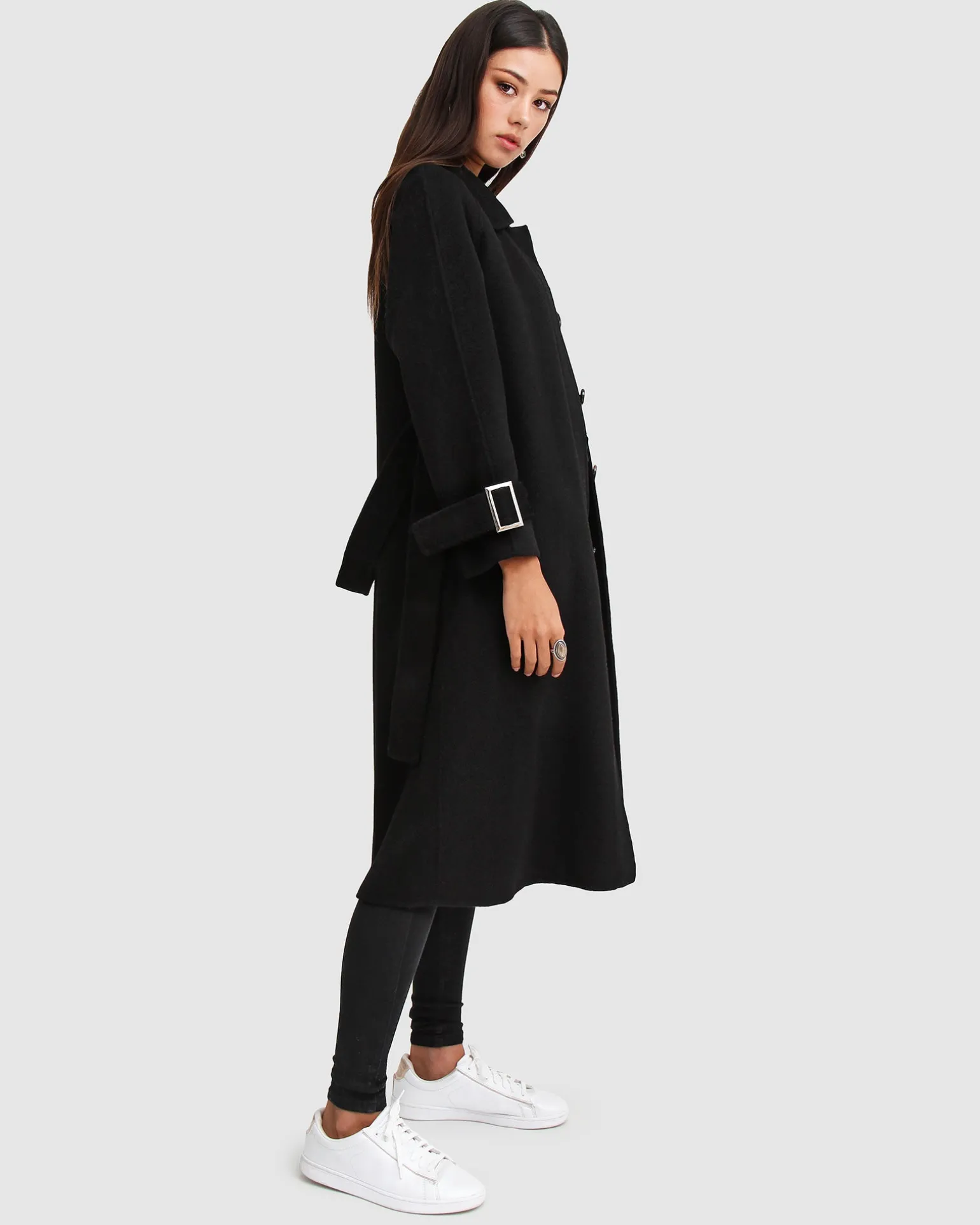 Belle & Bloom Belted Coats | Wool Coats>Shore To Shore Belted Wool Coat -