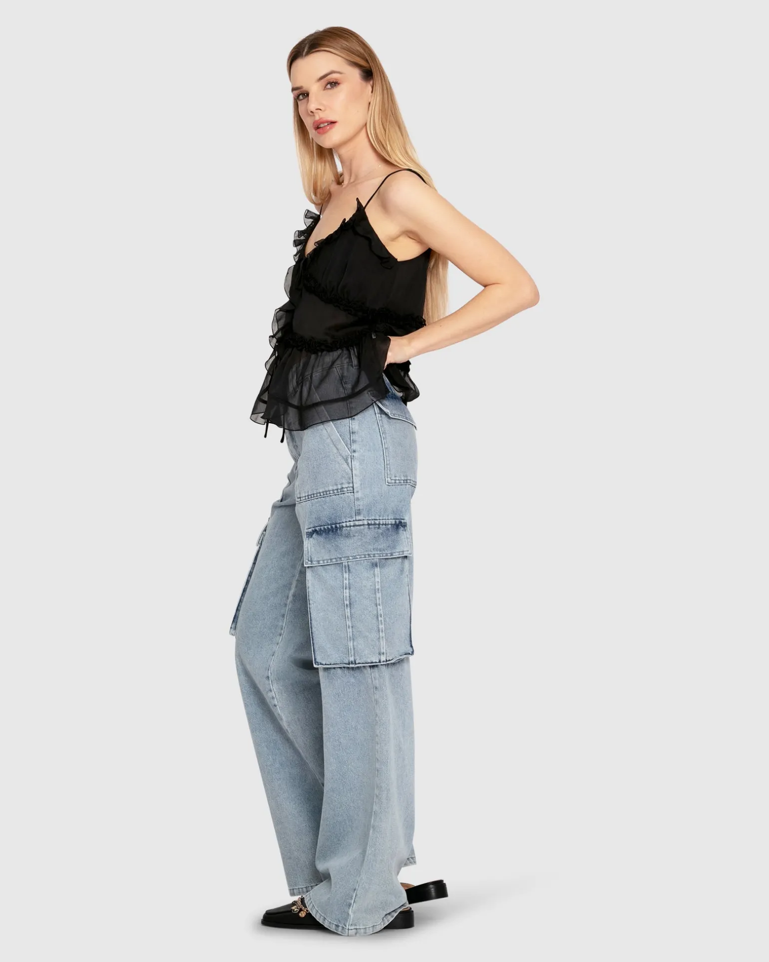 Belle & Bloom Pants>Southern Nights Cargo Jean