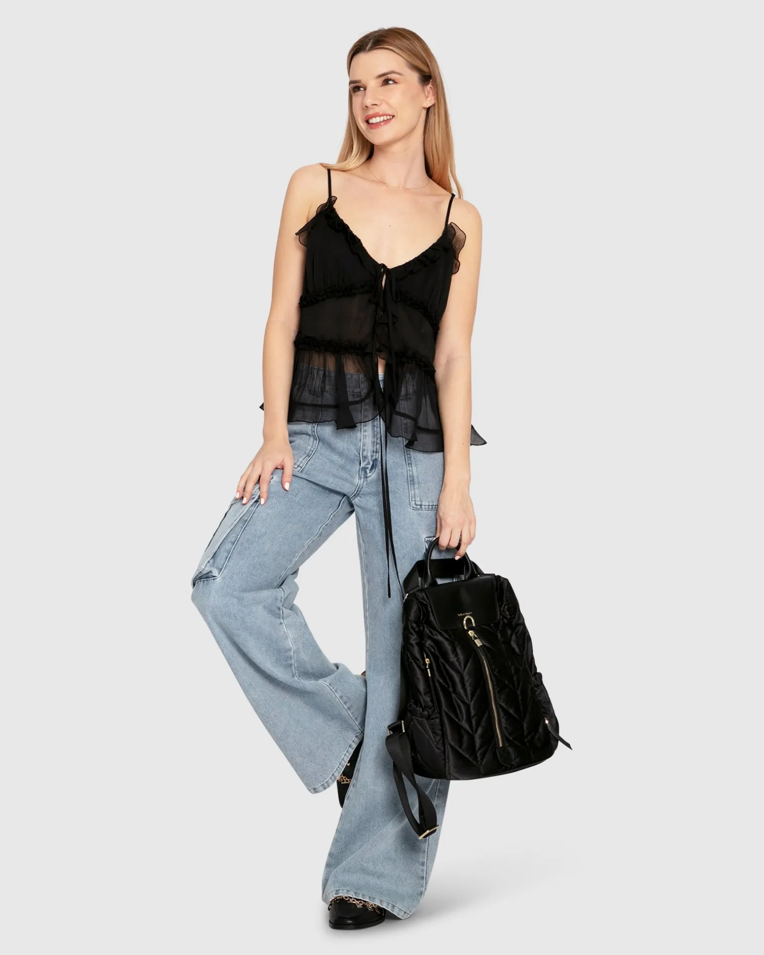 Belle & Bloom Pants>Southern Nights Cargo Jean