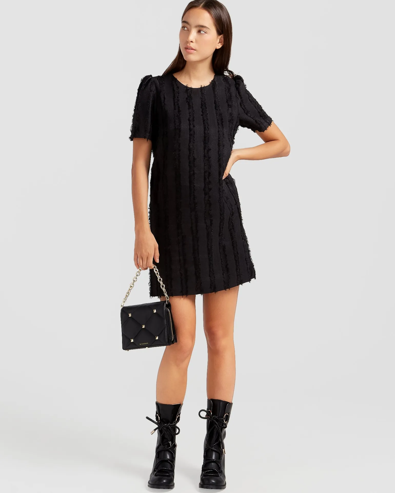 Belle & Bloom Mini Dresses | Mini Dresses>Star Child Textured Mini Dress -