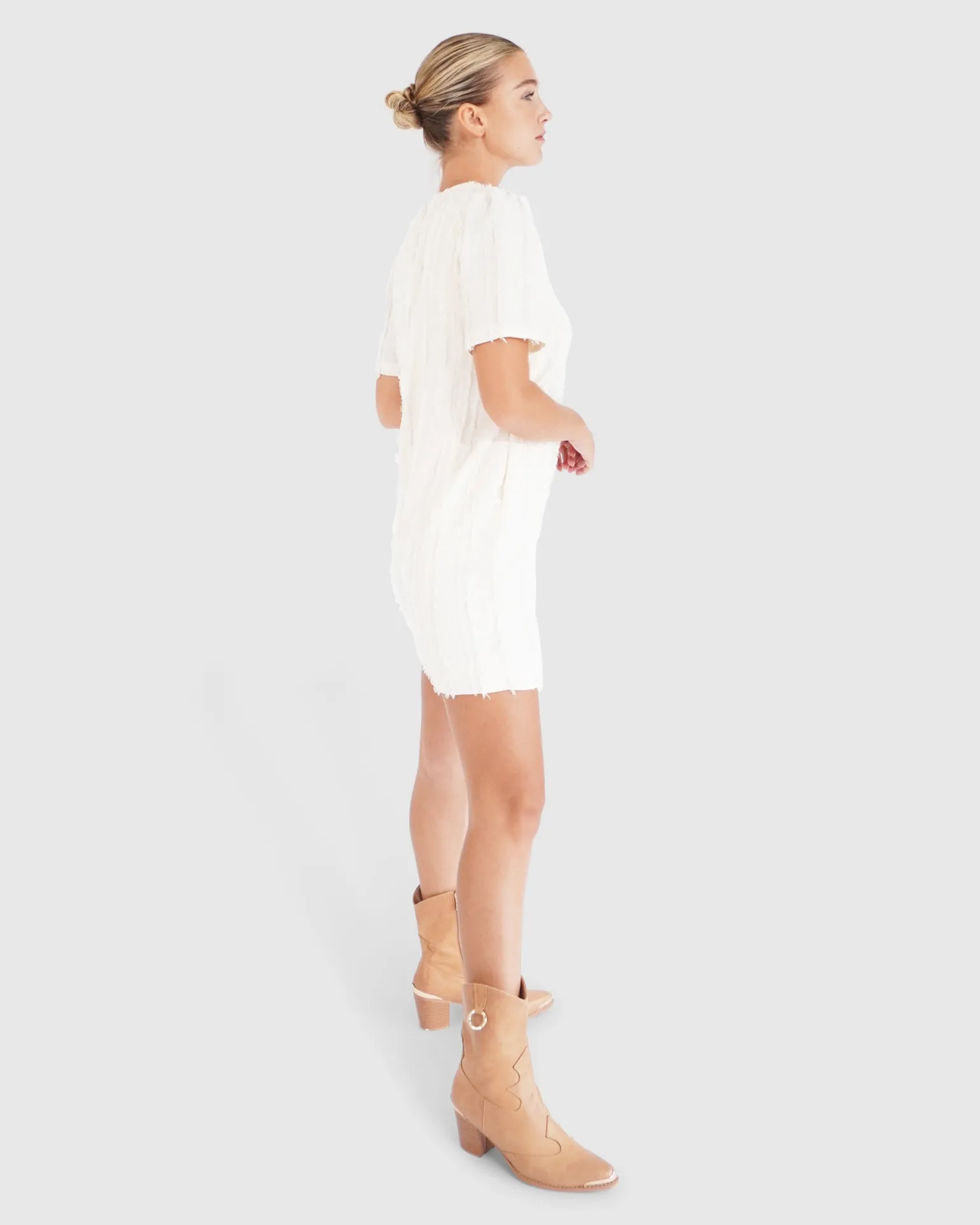 Belle & Bloom Mini Dresses | Mini Dresses>Star Child Textured Mini Dress -