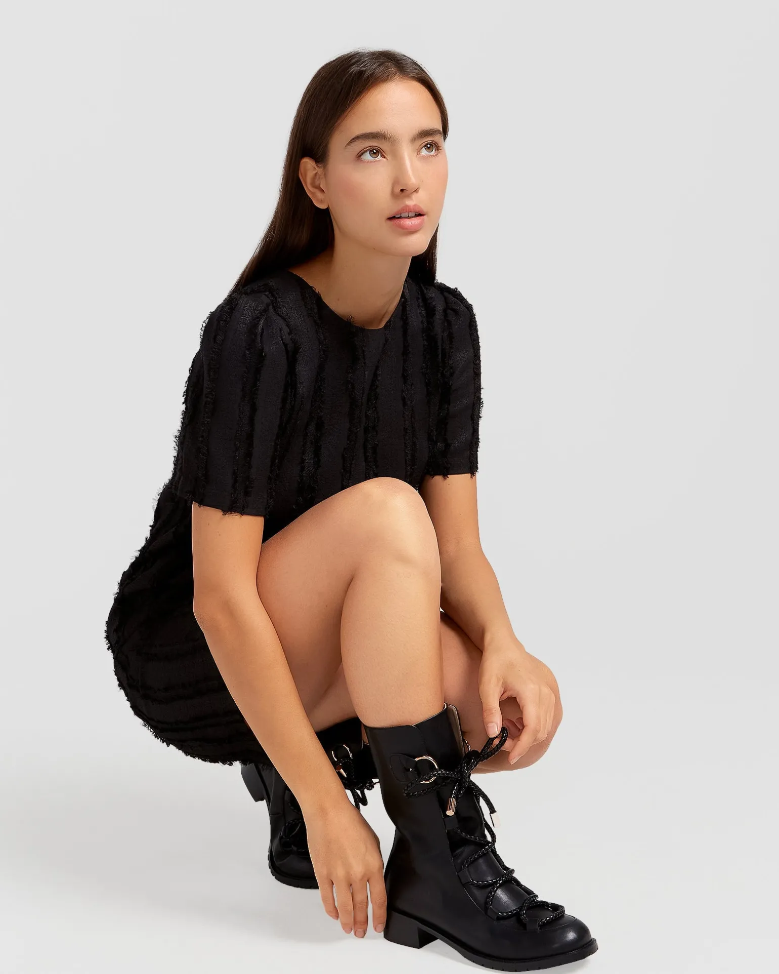 Belle & Bloom Mini Dresses | Mini Dresses>Star Child Textured Mini Dress -