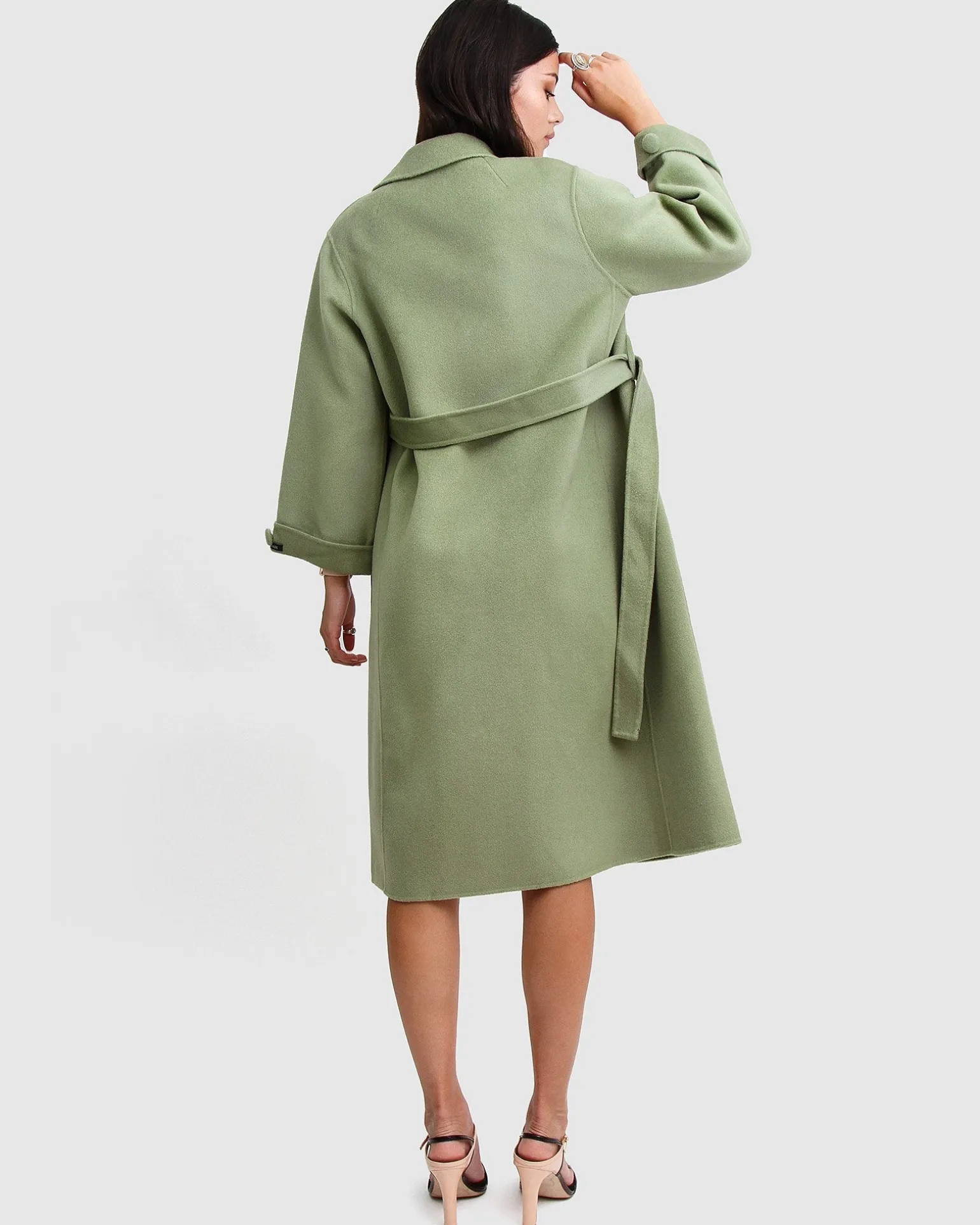 Belle & Bloom Belted Coats | Wool Coats>Stay Wild Oversized Wool Coat -