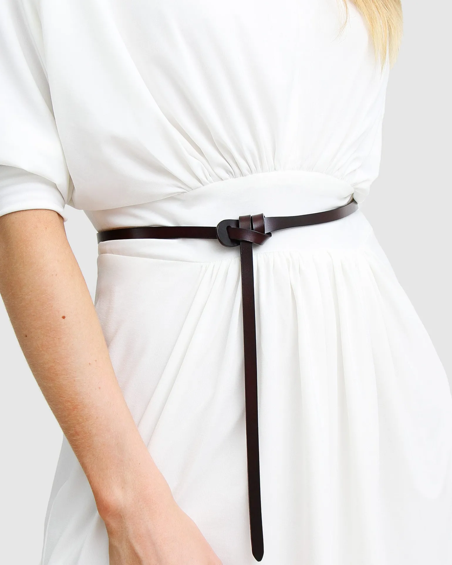 Belle & Bloom Belts>Tie The Knot Leather Belt -