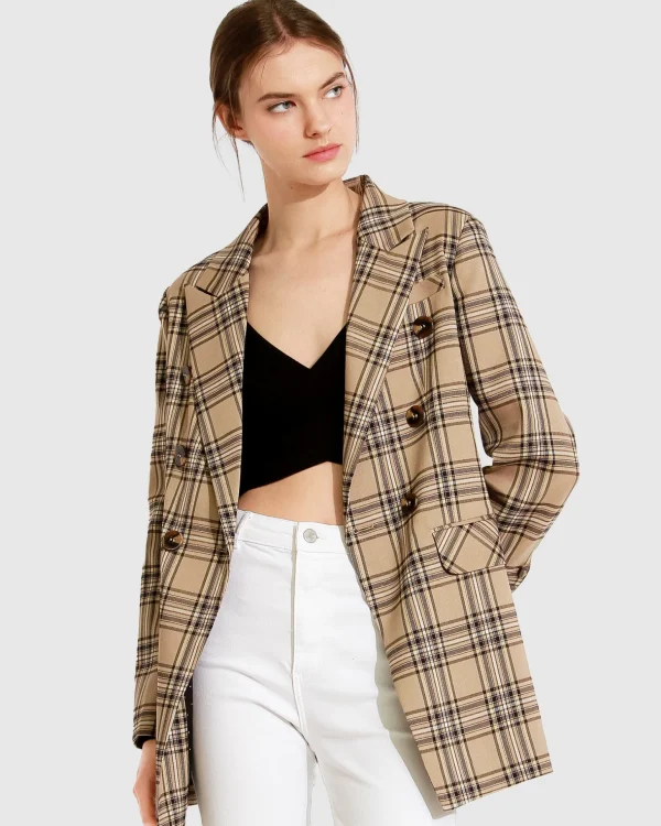 Belle & Bloom Blazers | Suits & Blazers>Too Cool For Work Plaid Blazer -