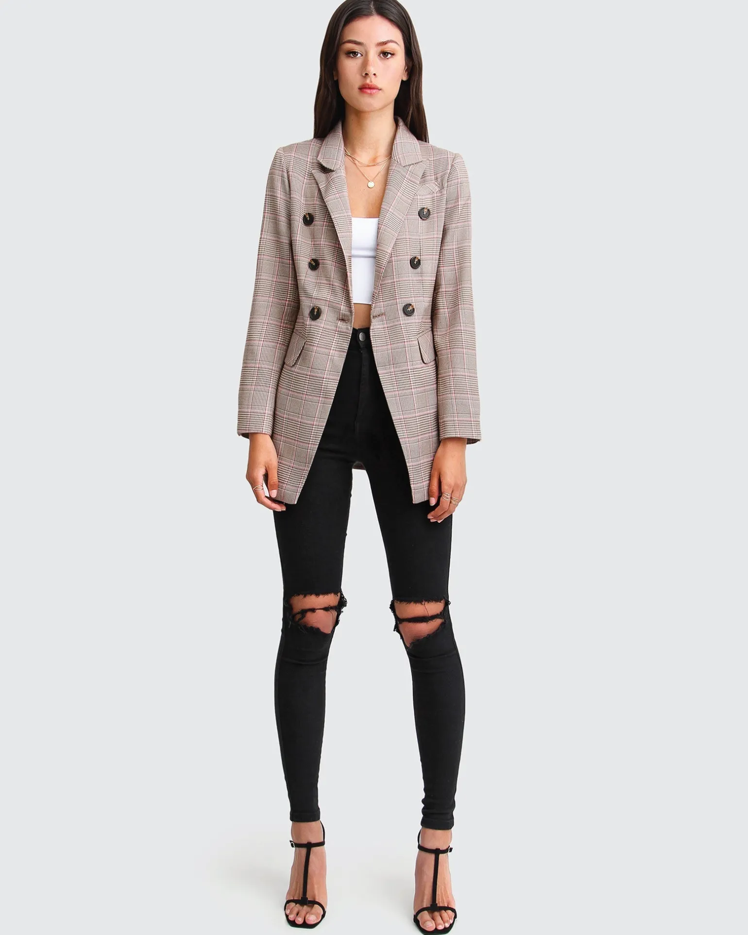 Belle & Bloom Blazers | Suits & Blazers>Too Cool For Work Plaid Blazer -