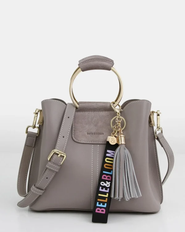 Belle & Bloom Cross-body Bags | Handbags>Twilight Leather Cross-Body Bag - Grey