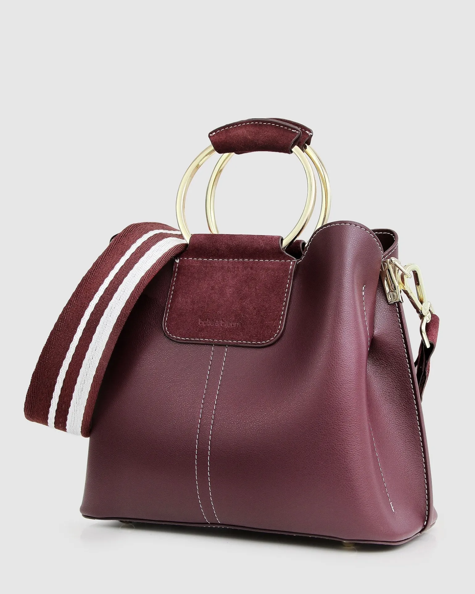 Belle & Bloom Cross-body Bags | Handbags>Twilight Leather Cross-Body Bag - Merlot