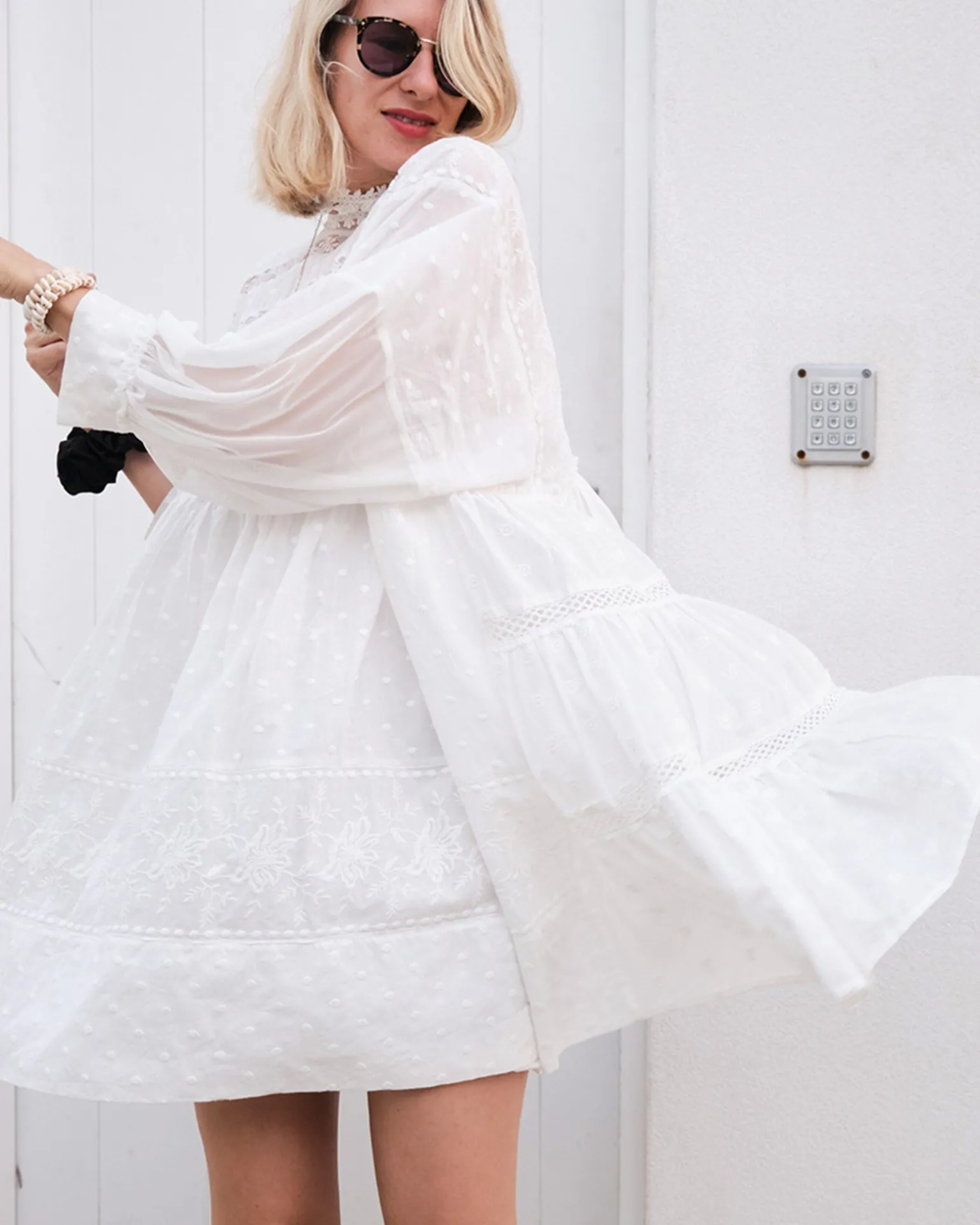 Belle & Bloom Mini Dresses | Mini Dresses>Unforgettable Oversized Lace Mini Dress -