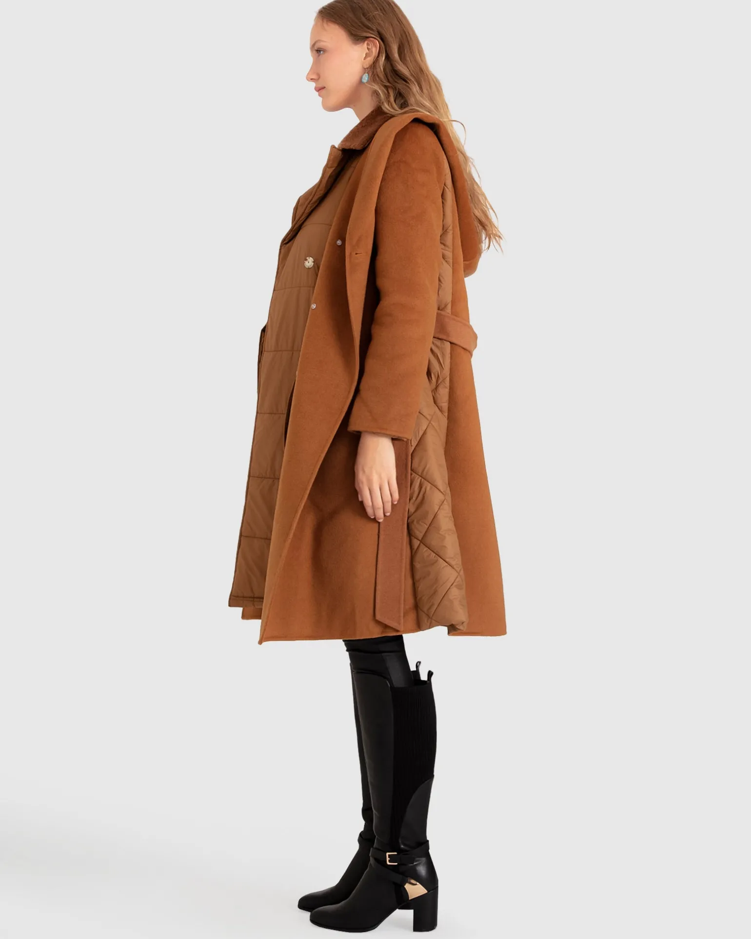 Belle & Bloom Wool Coats | Wool Coats>Walk Me Home Convertible Coat -