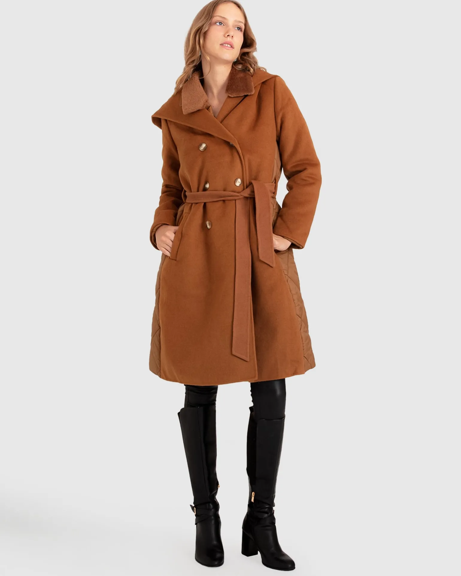 Belle & Bloom Wool Coats | Wool Coats>Walk Me Home Convertible Coat -