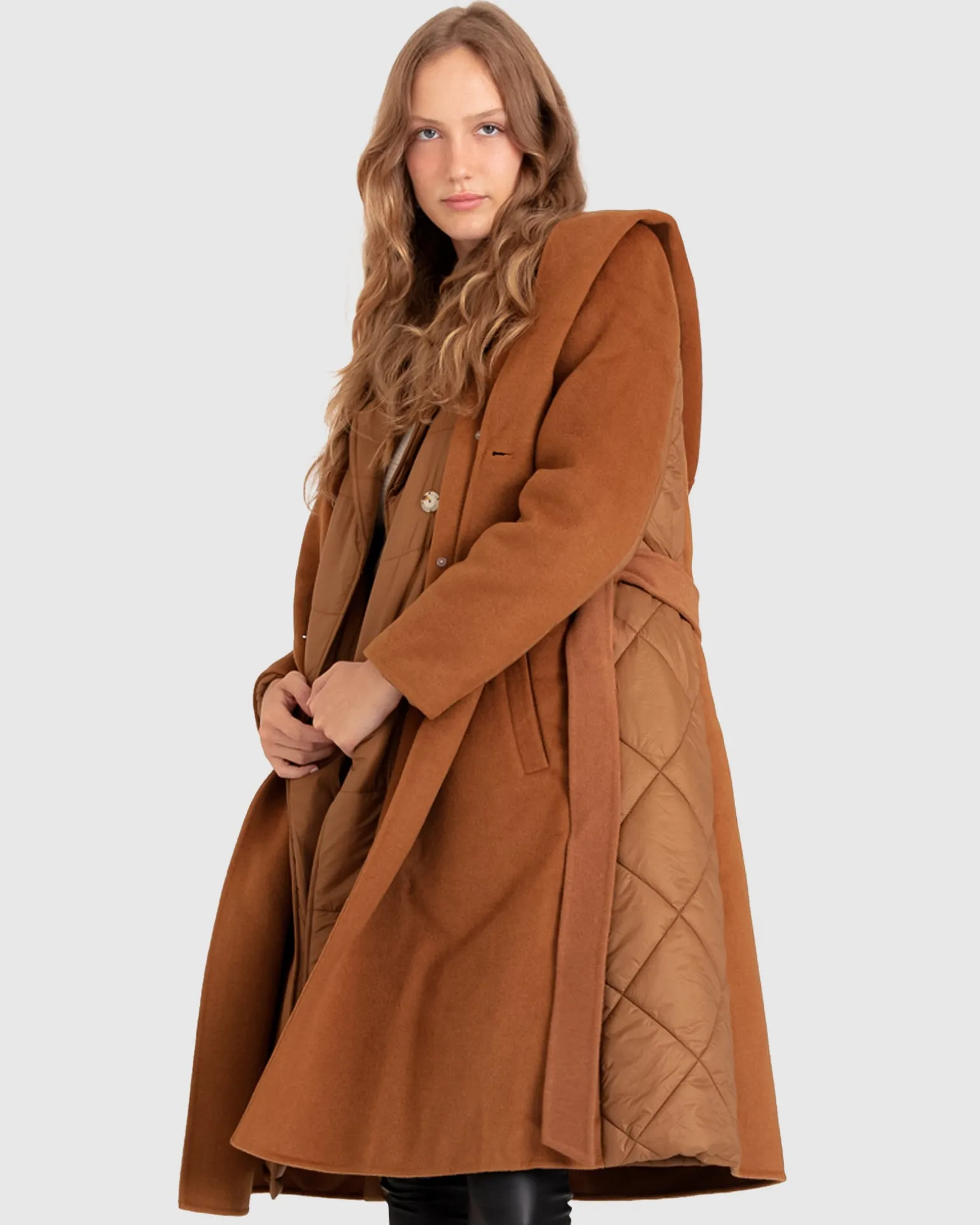 Belle & Bloom Wool Coats | Wool Coats>Walk Me Home Convertible Coat -