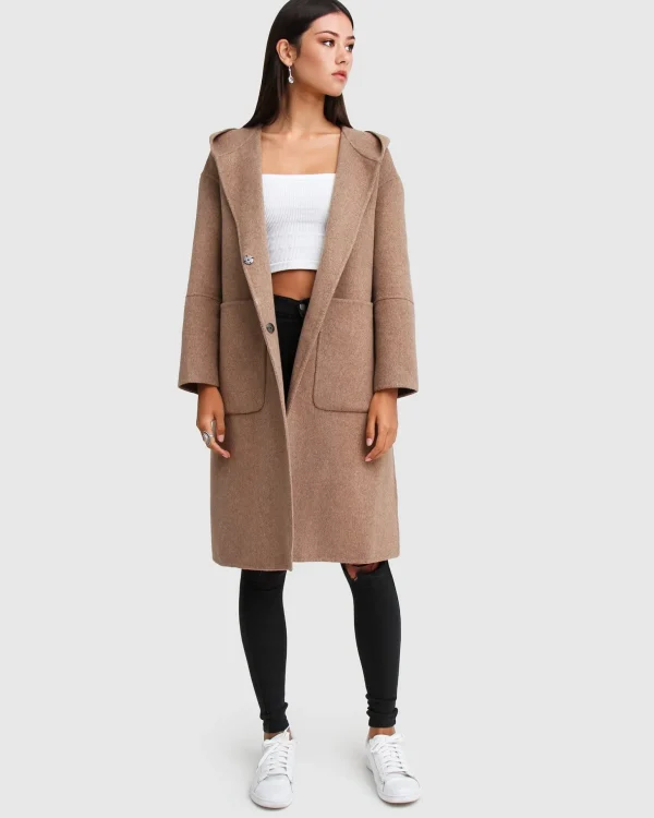 Belle & Bloom Wool Coats | Wool Coats>Walk This Way Wool Blend Oversized C -