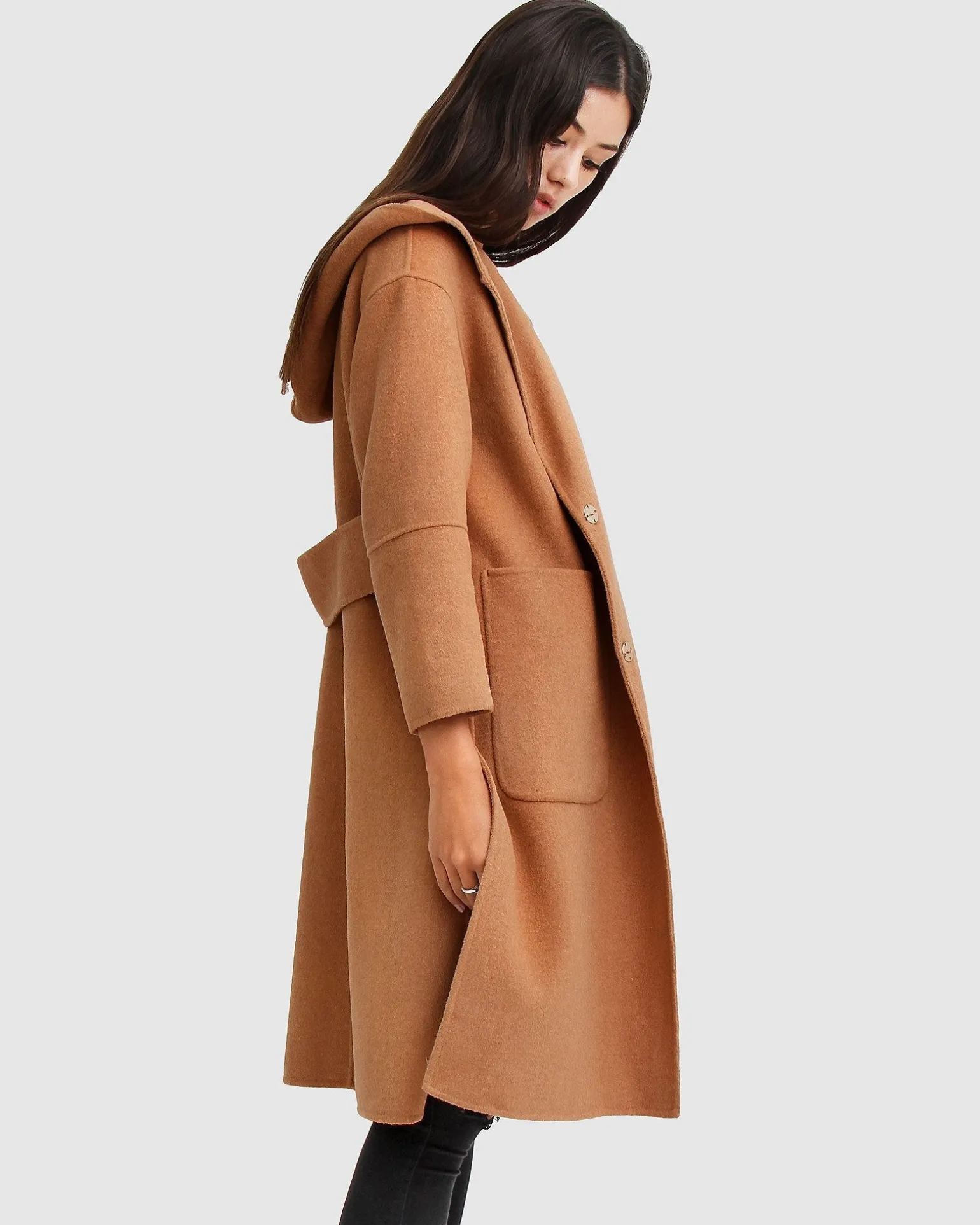 Belle & Bloom Wool Coats | Wool Coats>Walk This Way Wool Blend Oversized Coat -