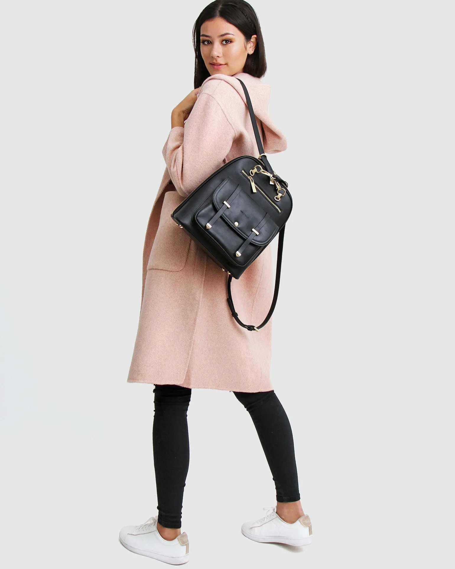 Belle & Bloom Wool Coats | Wool Coats>Walk This Way Wool Blend Oversized Coat - Blush Pink