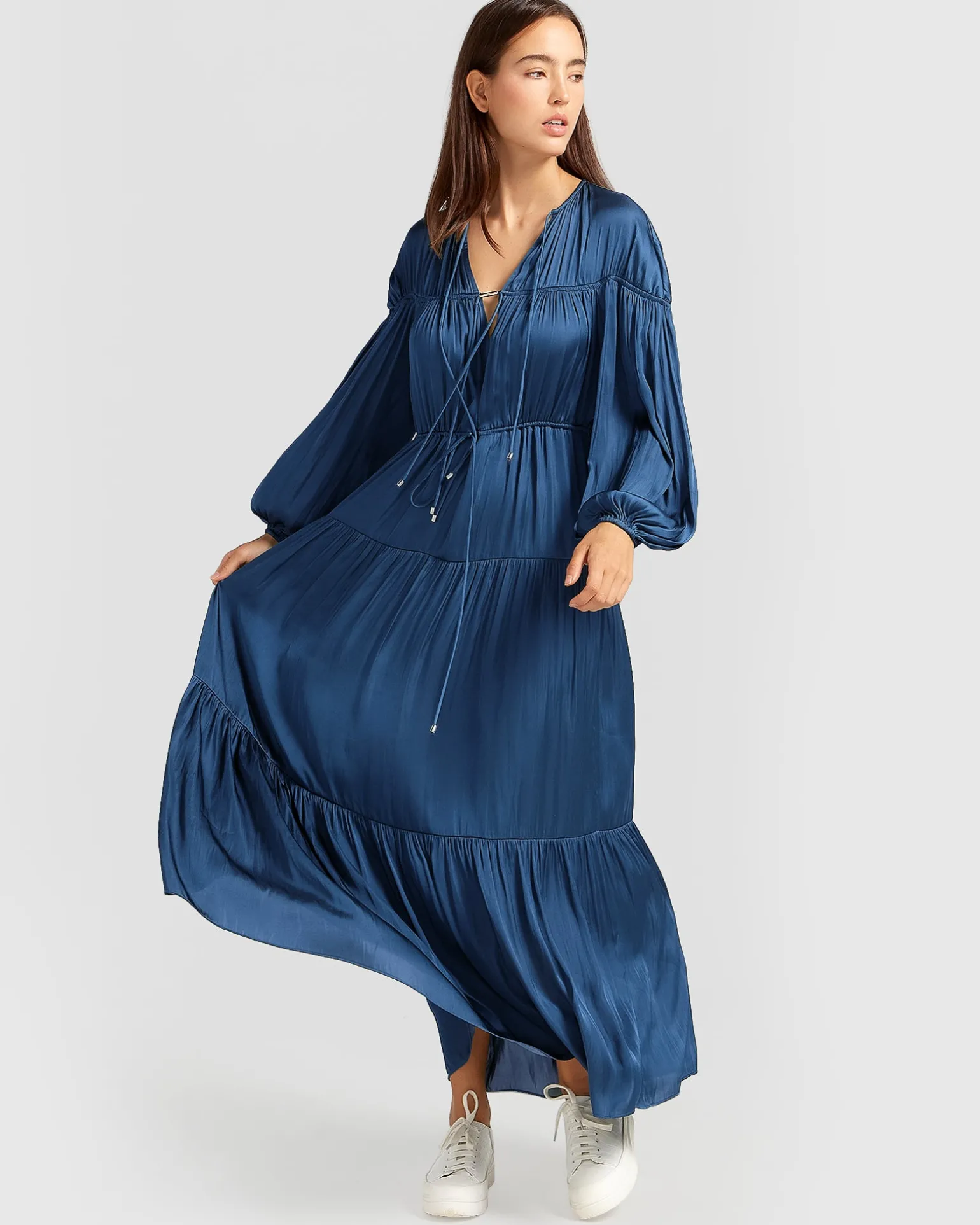 Belle & Bloom Maxi Dresses | Maxi Dresses>Window Seat Tiered Maxi Dress -
