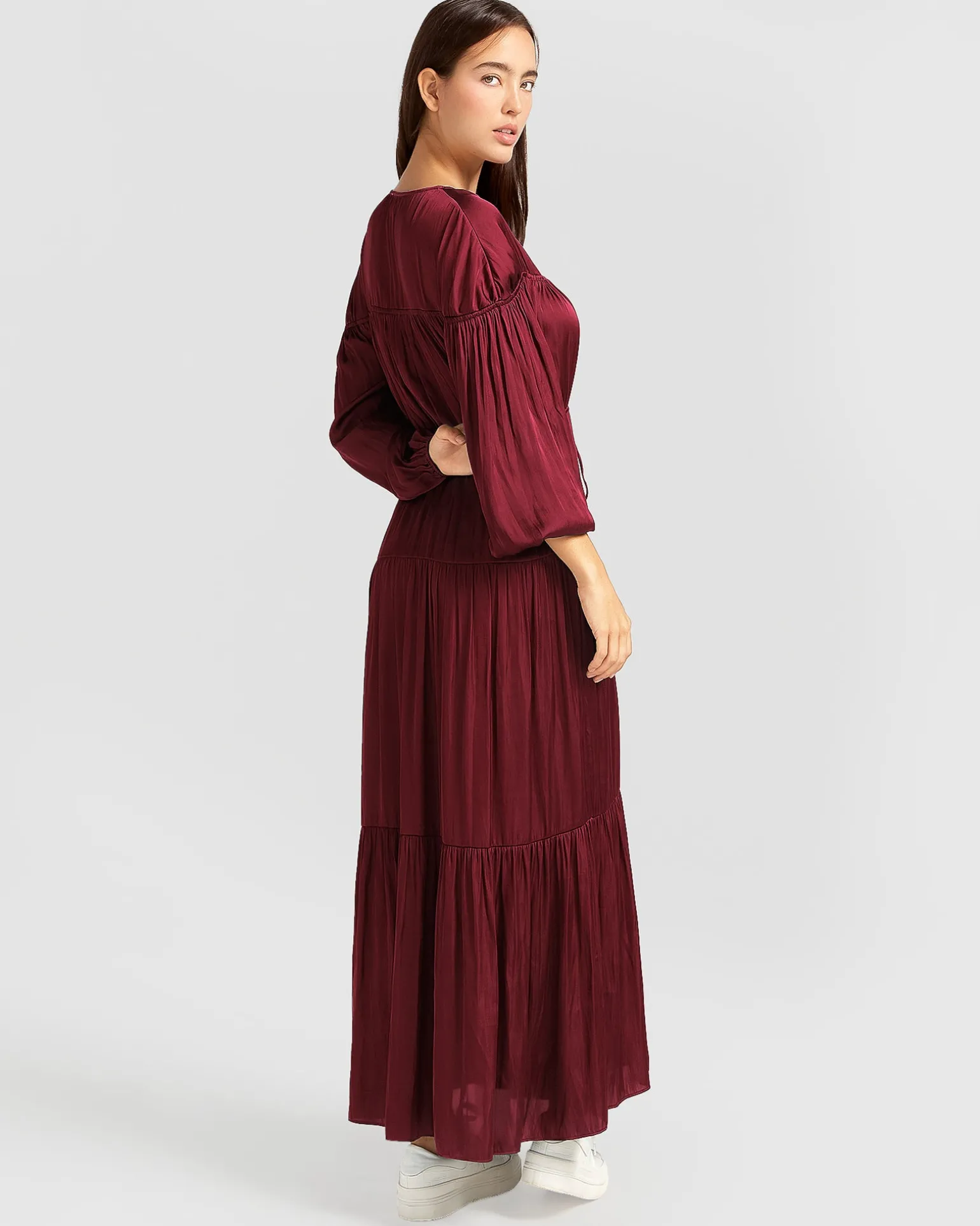 Belle & Bloom Maxi Dresses | Maxi Dresses>Window Seat Tiered Maxi Dress -
