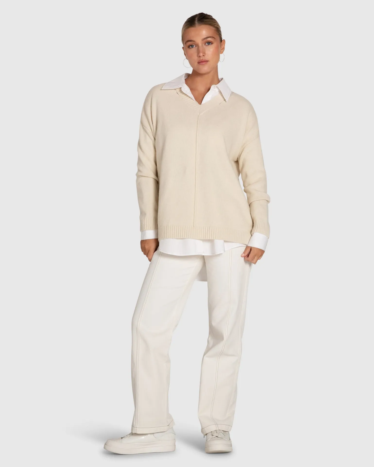 Belle & Bloom Sweaters | Sweaters>Wonder Of You Cashmere Blend Oversized Jumper -